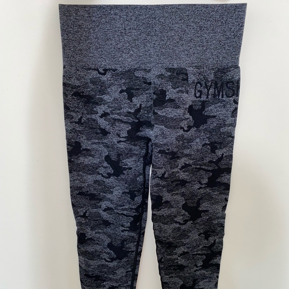 Gymshark Seamless Camouflage Leggings. Full length